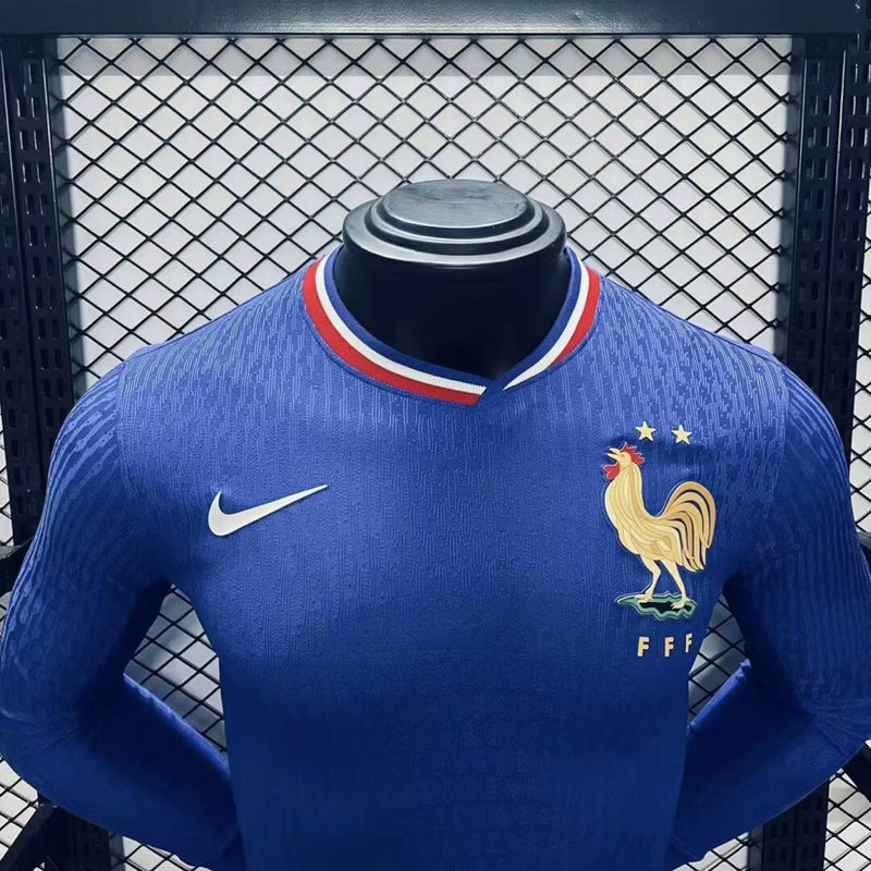 Camisa Manga Longa Seleção França I 2024/25 - Nike - Azul