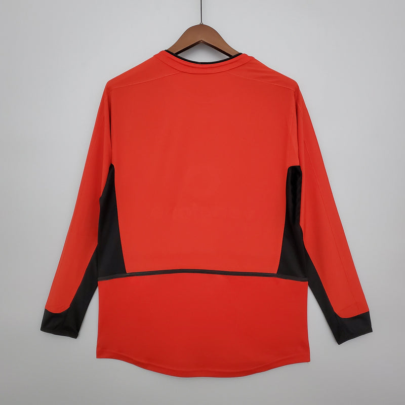 Camisa Manga Longa Manchester United 02/04 Nike - Vermelho